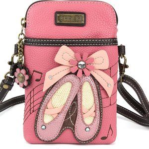 NWT CHALA Crossbody Cell Phone Purse-Women Leather Multicolor Handbag